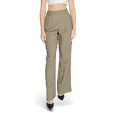 Morgan De Toi Green Cotton Pant -   -  Morgan De Toi.